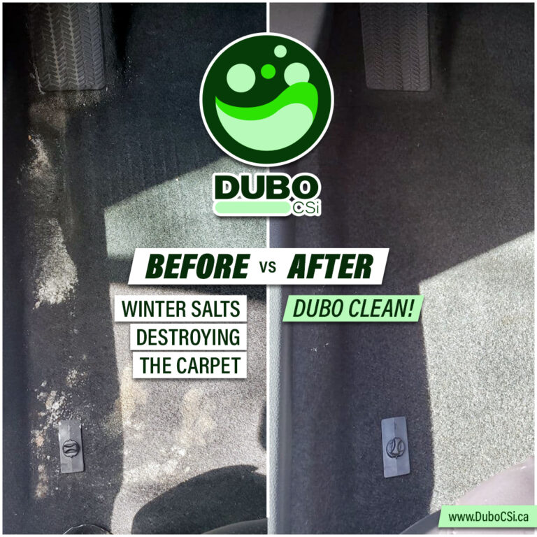 Dubo CSi -Before vs After -Carpet Winter Salt